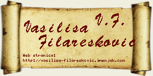 Vasilisa Filaresković vizit kartica